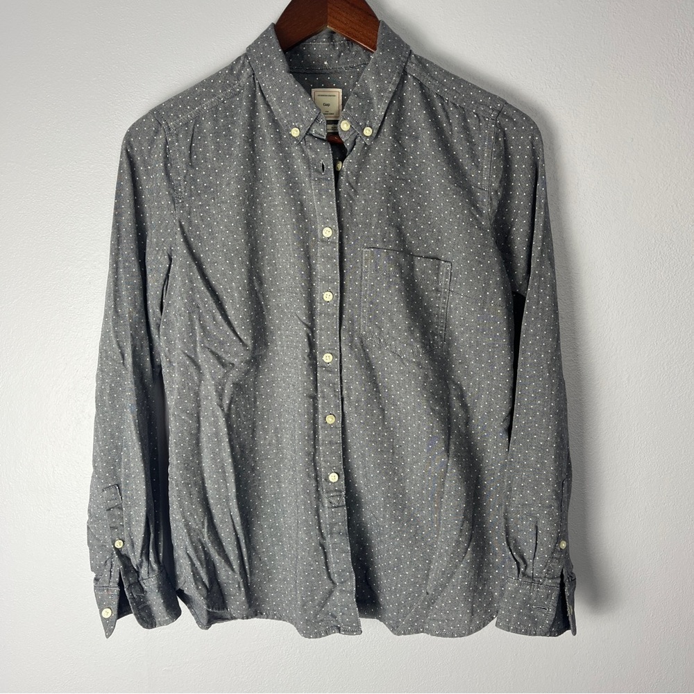 Gap the tailored shirt button down long sleeve